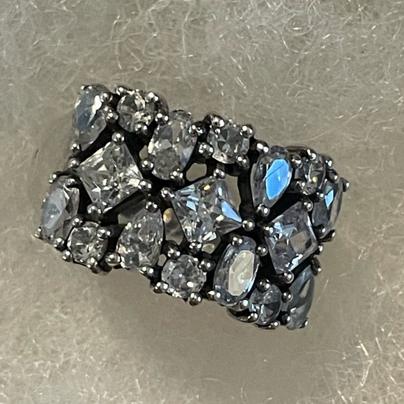 Silpada ‘COSMO’ Cubic Zirconia Sterling Silver Ring NEW R2385 - Picture 2 of 16